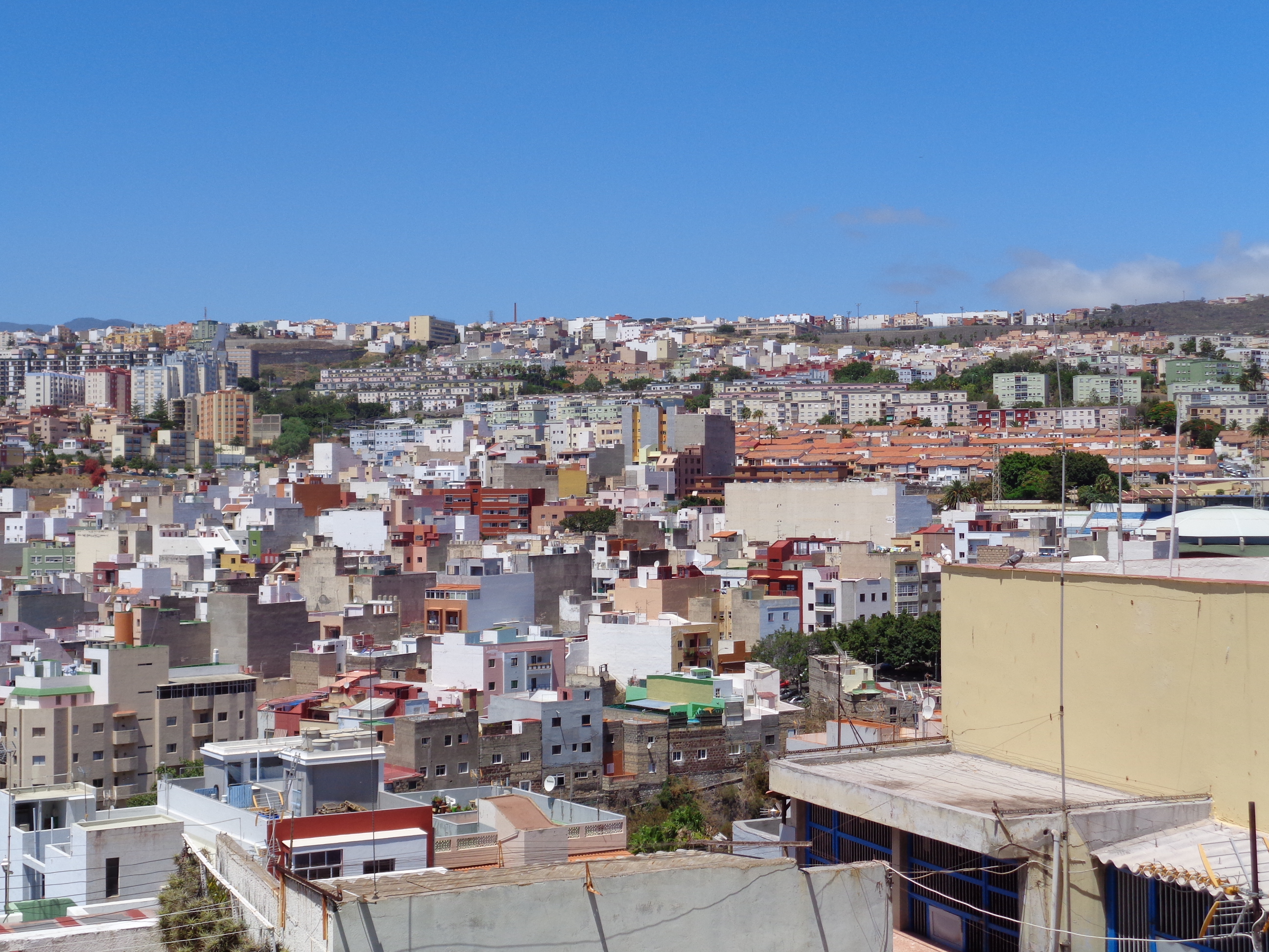 Fotografía de las vistas desde la calle Drago en Barrio Nuevo