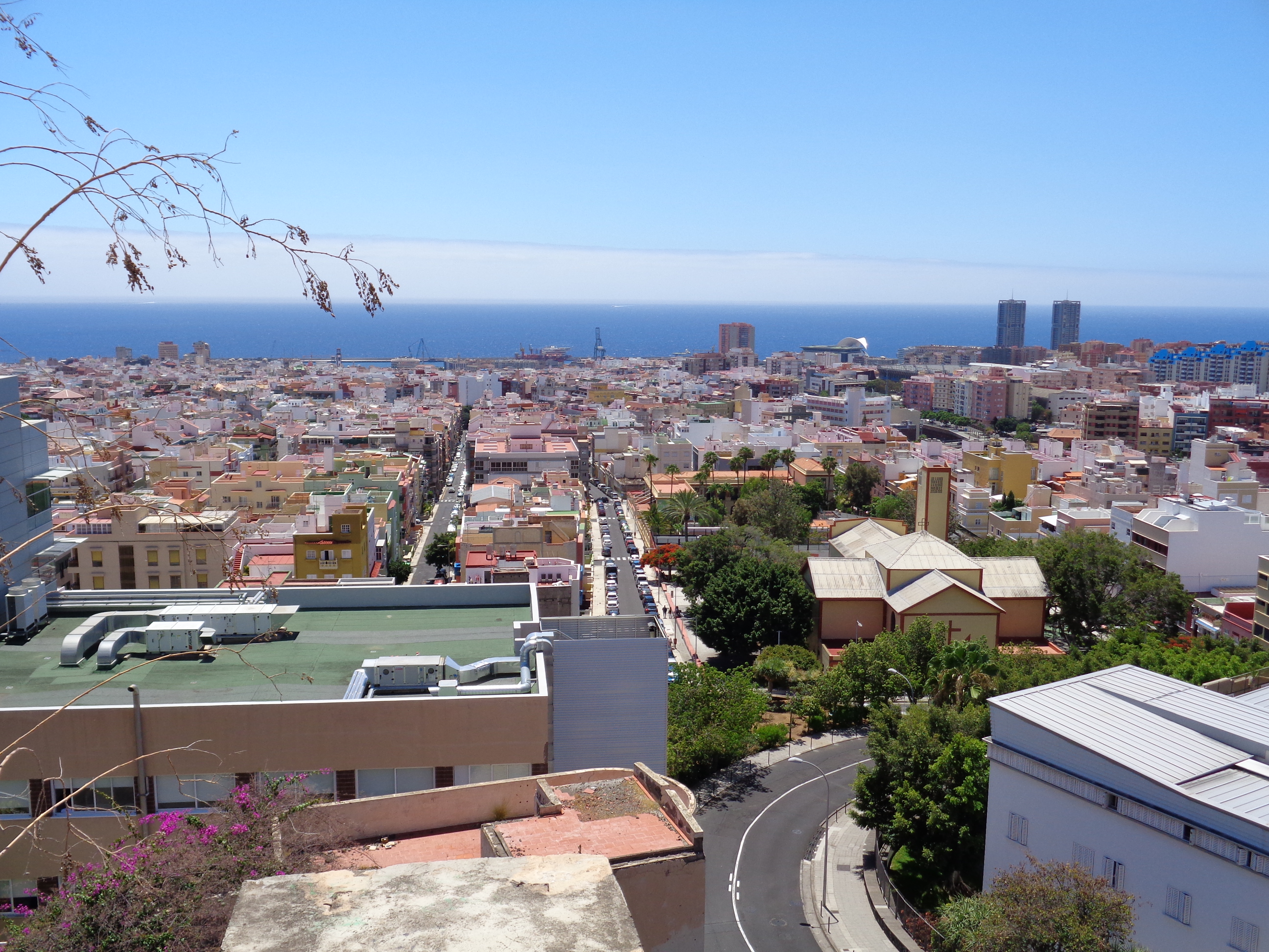 Fotografía de las vistas desde la calle Verodes en Barrio Nuevo